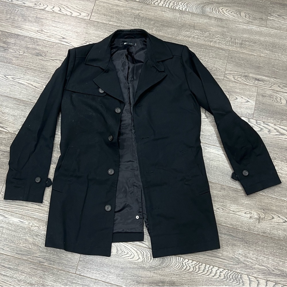 Simons Black Long Coat